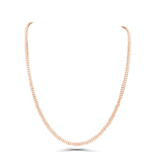 14K Gold- Ice Chain (Rose Gold)