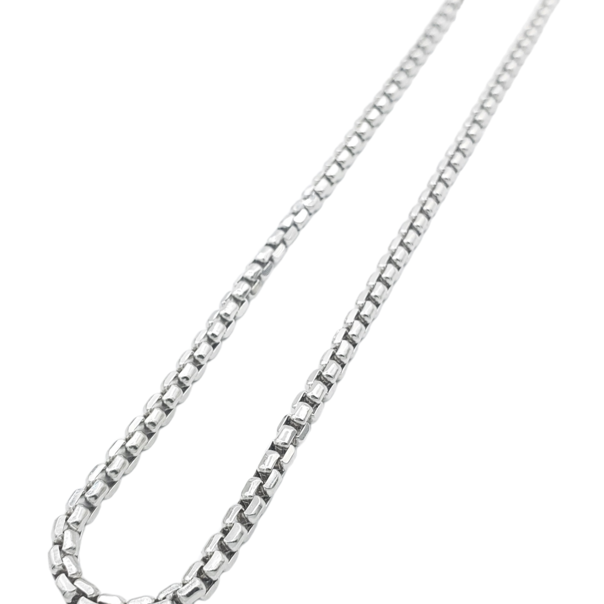 14K Gold- Hollow Box Chain (White Gold)