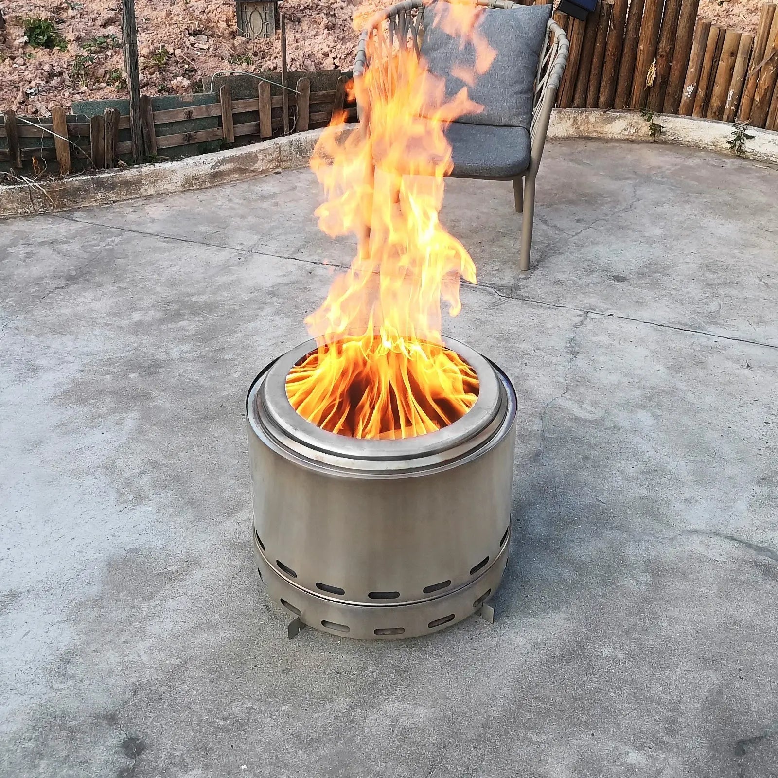Stainless Steel Wood Burning Smokeless Outdoor Fire Pit