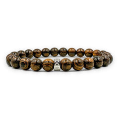 Cascade - Tigerskin - S/M - Beaded Bracelet