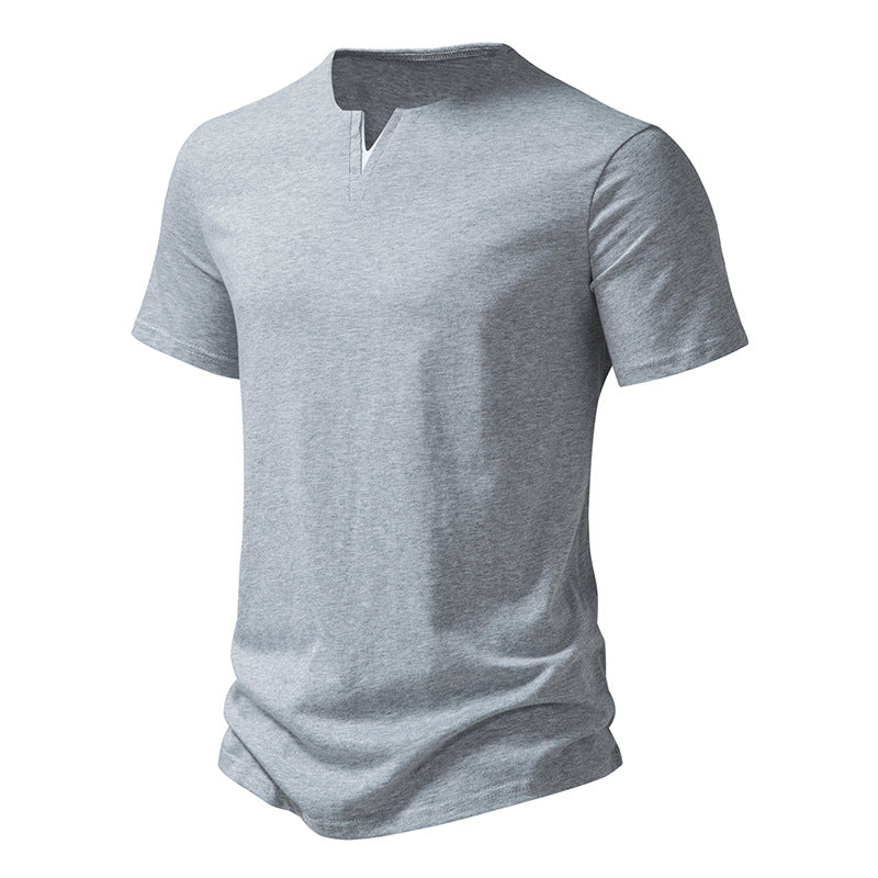 Light Gray V-Neck T-Shirt