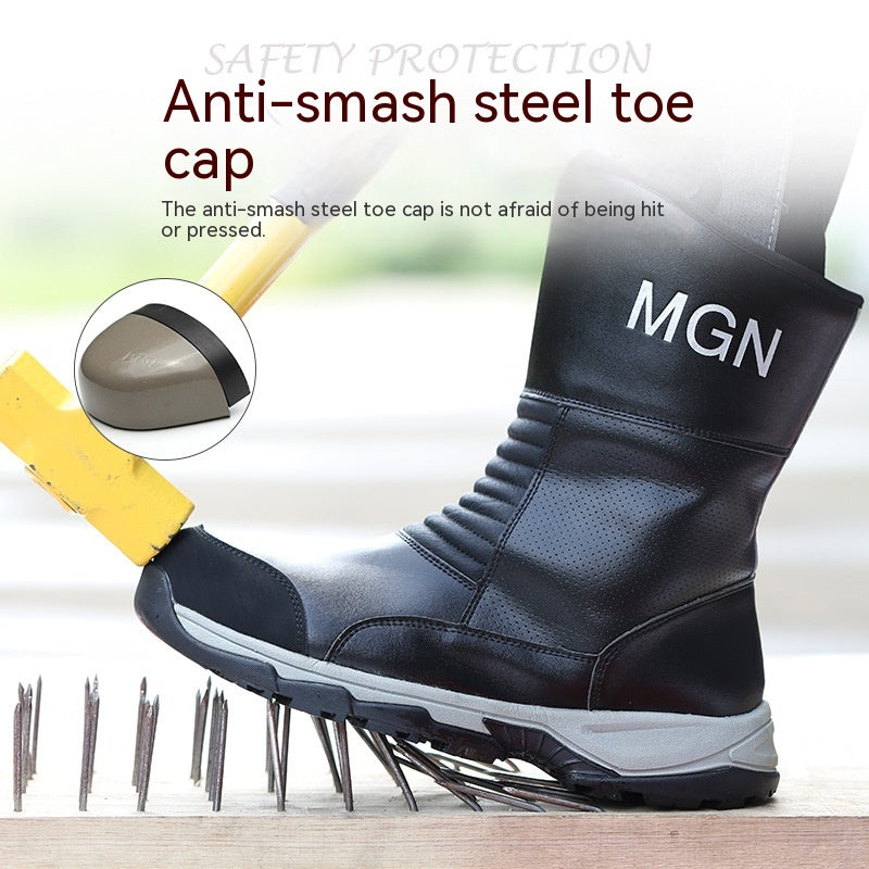 anti-smash steel toe work boots