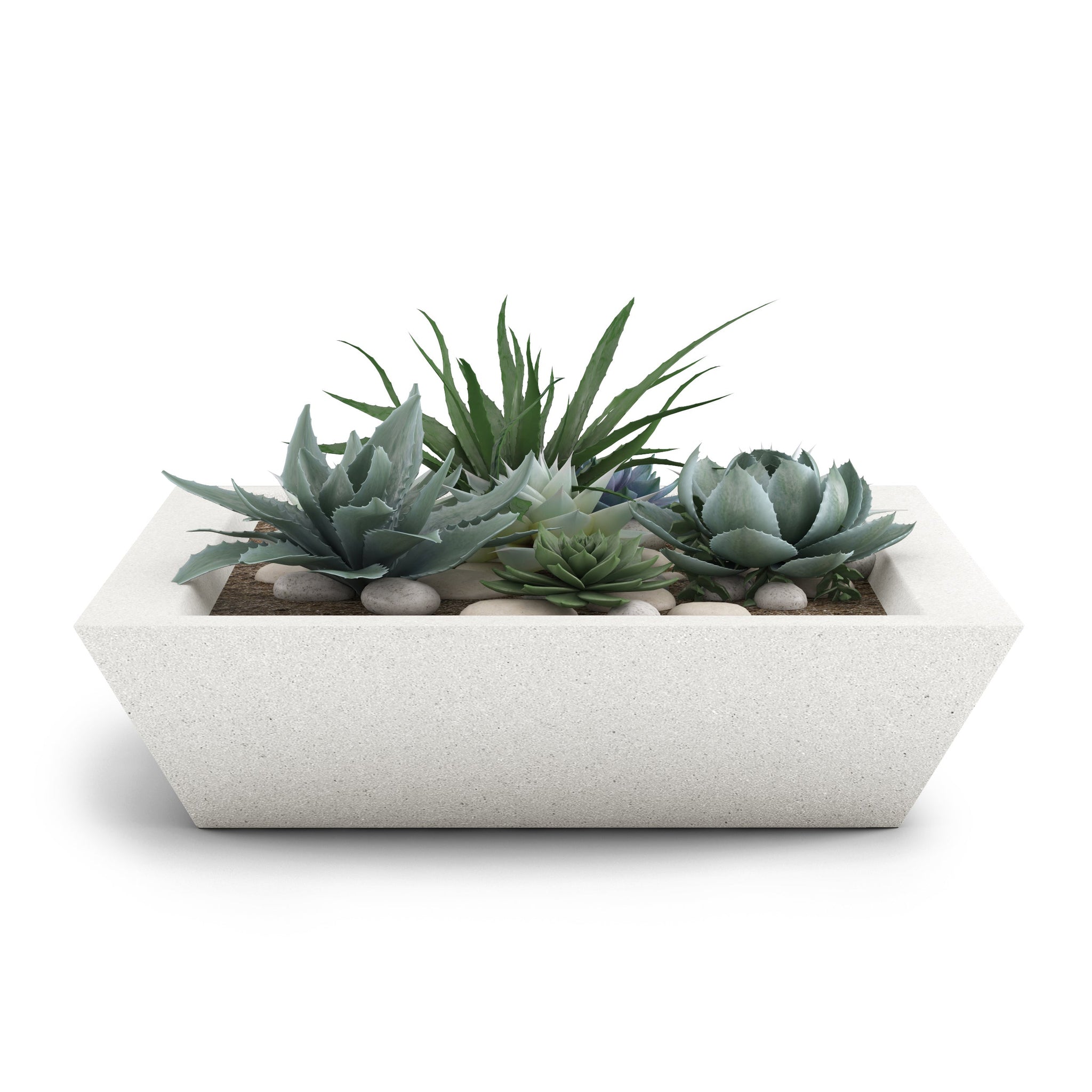 Newport Large Outdoor Shallow Planter