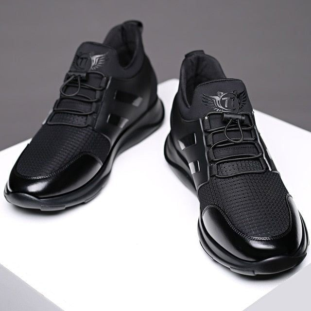 athletic black walking shoes