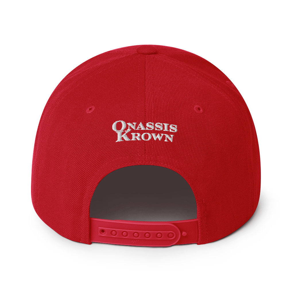 red designer baseball cap