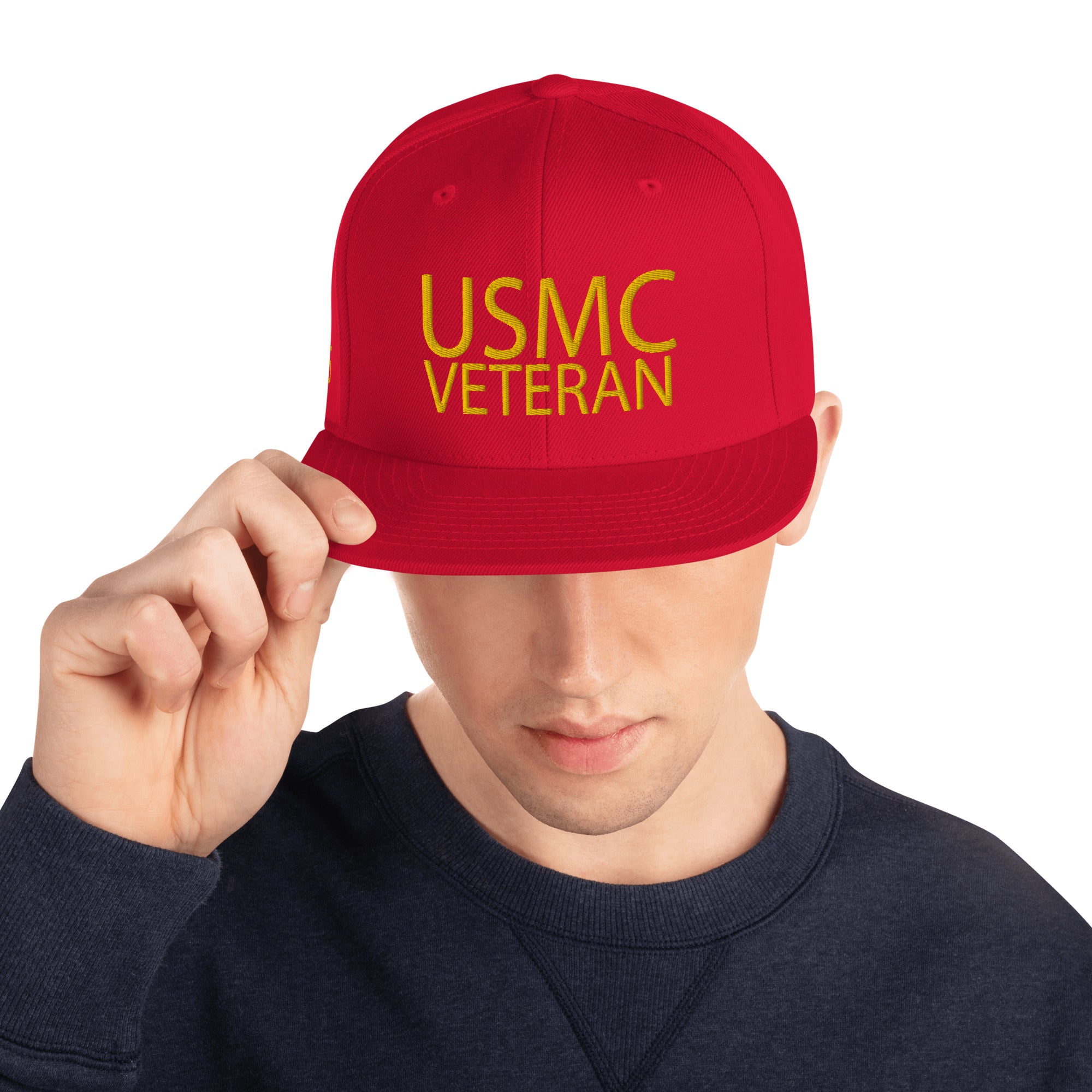 marine corps veteran cap front