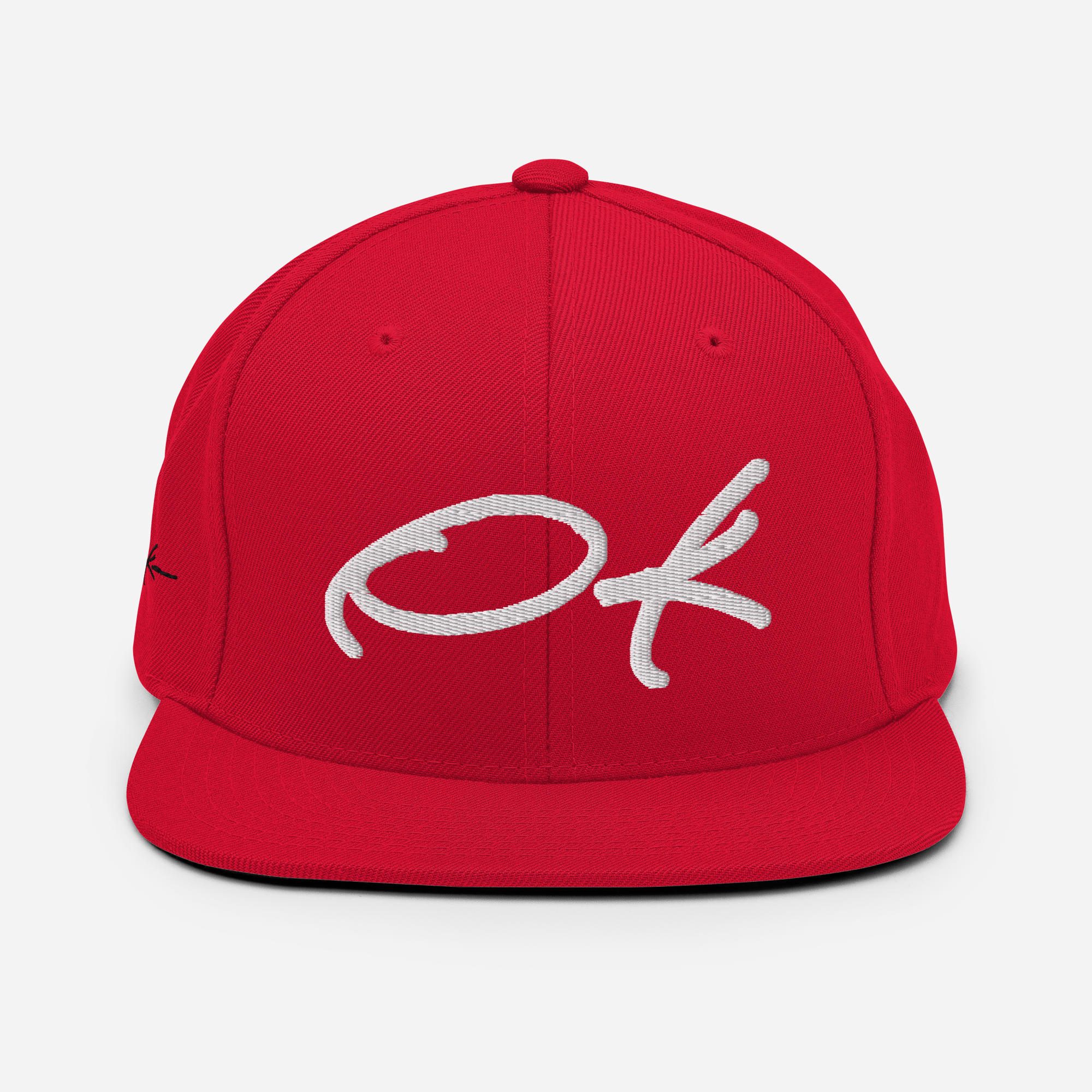designer baseball cap red