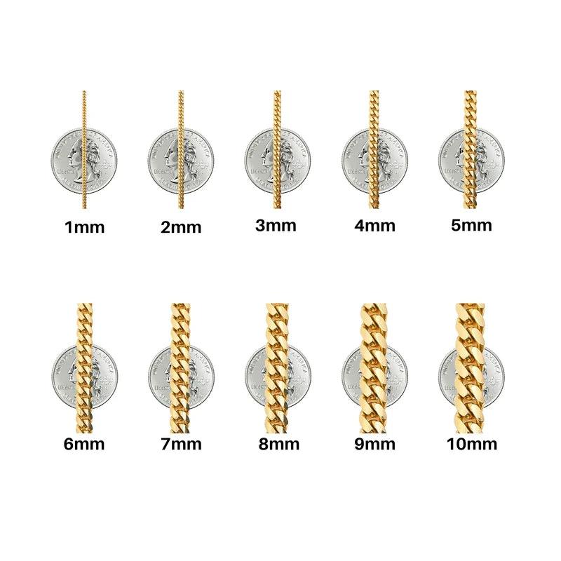 14K Gold- Hollow Box Chain (Rose Gold)