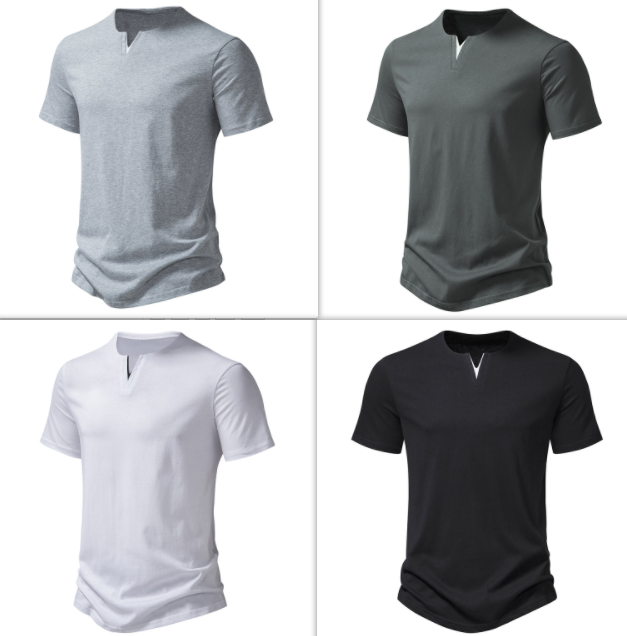 Men's V-Neck T-Shirt in Various Colors
