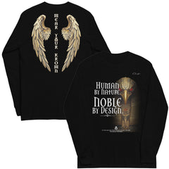 Human by Nature. Noble by Design. Long Sleeve T-Shirt - Army Green / S - T-Shirt