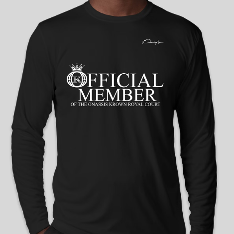 official member shirt long sleeve black