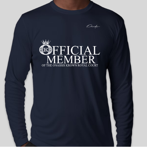 official member shirt long sleeve blue