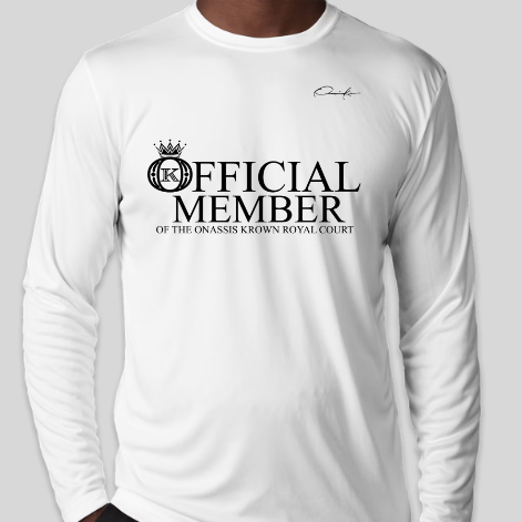 official member shirt long sleeve white