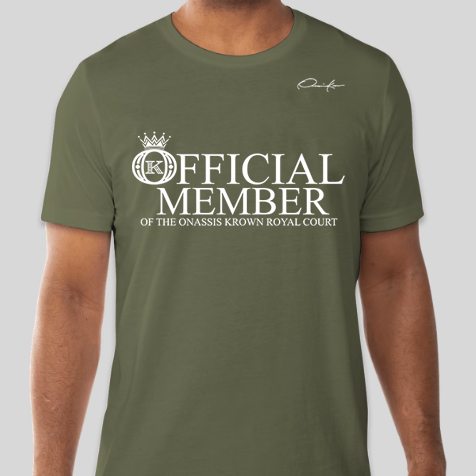 official member t-shirt army green