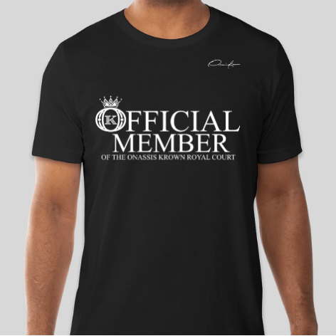official member t-shirt black