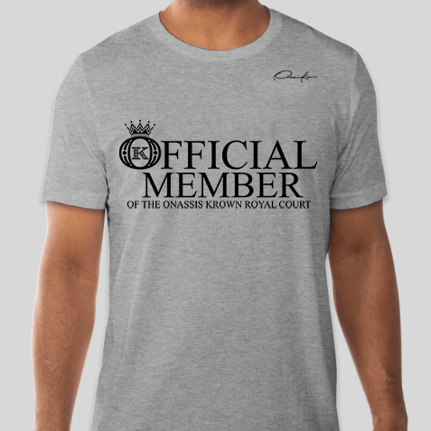 official member t-shirt gray