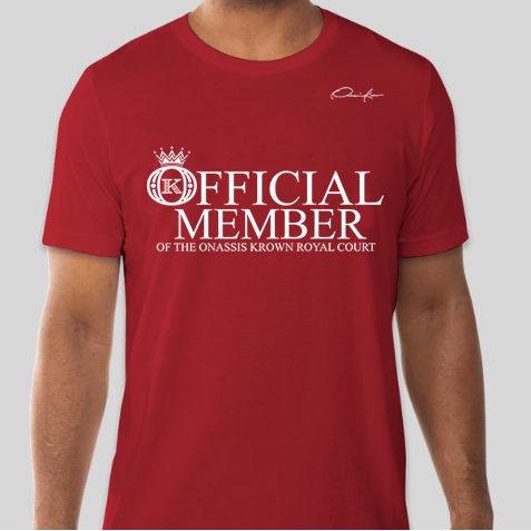 official member t-shirt red