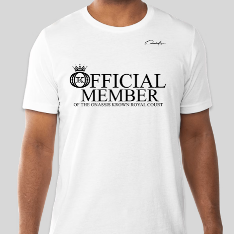 official member t-shirt white