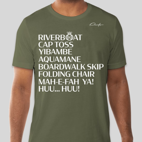 Montgomery AL Riverboat Brawl T-Shirt Army Green