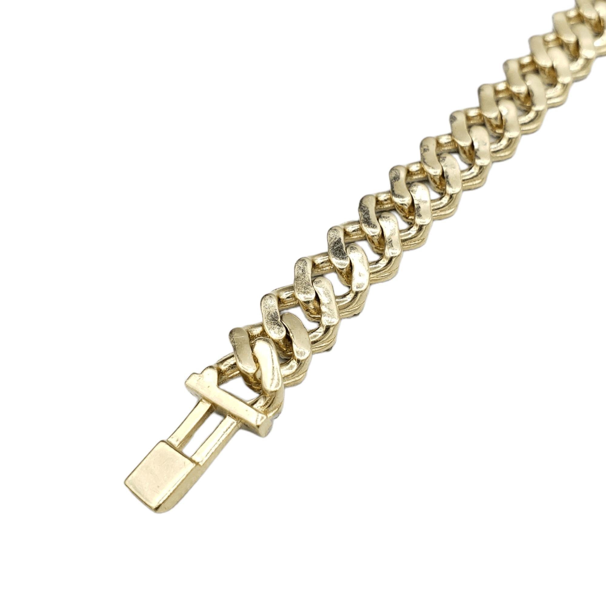 10K Gold- Iced Out Diamond Miami Cuban Chain (10mm)