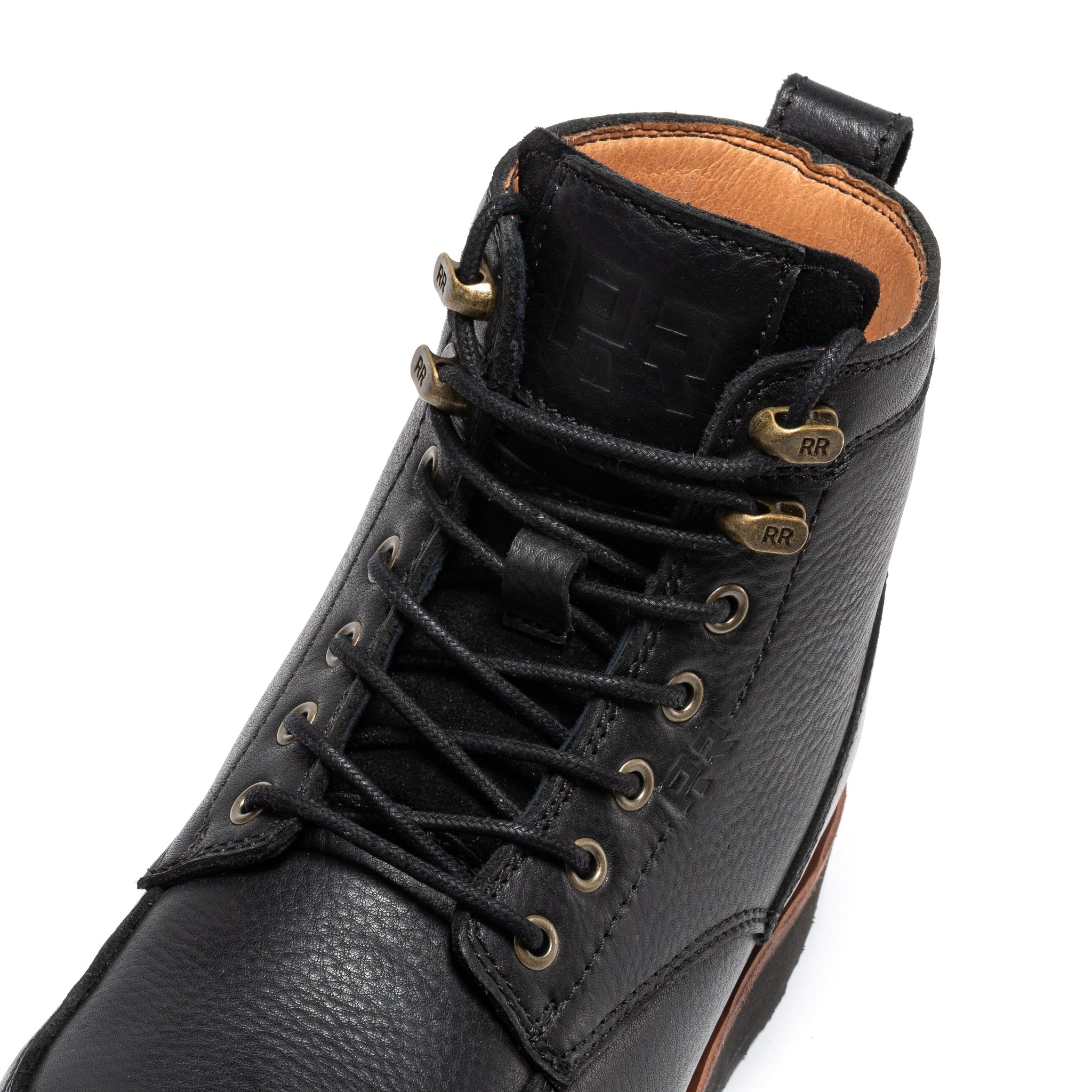 ハイロウズ　ロブスター ROCKROOSTER Edgewood Men's 6 Inch Black Steel Toe Wedge Work Boots