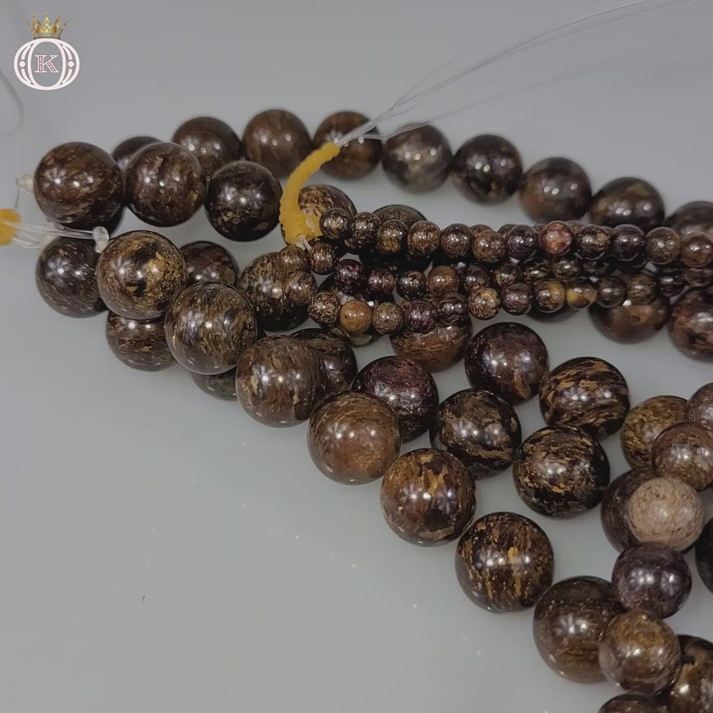 bronzite gemstone beads video