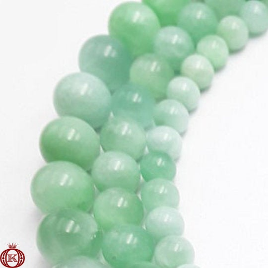 light green jade gemstone beads