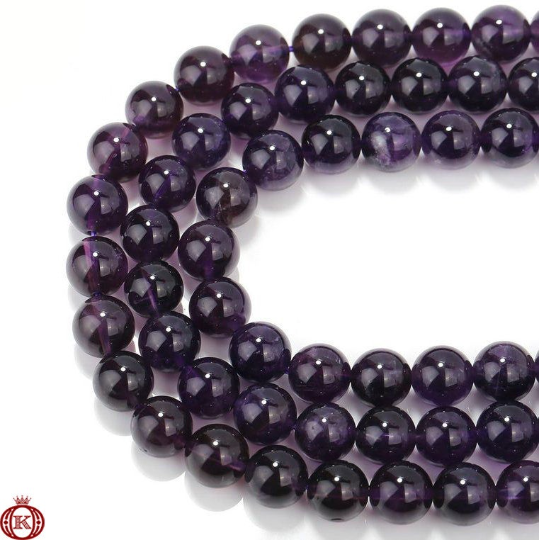6mm amethyst gemstone beads