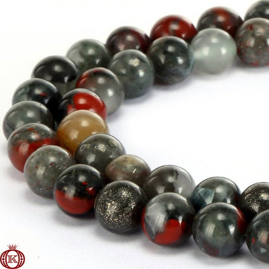 african bloodstone gemstone beads