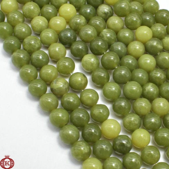 wholesale olive green canadian jade gemstone beads