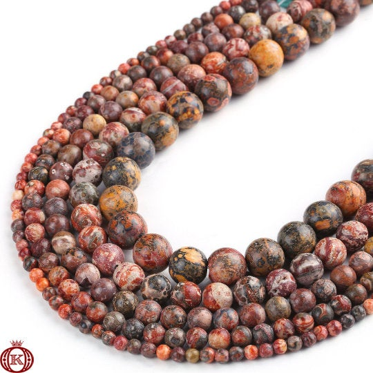bulk leopardskin jasper gemstone beads