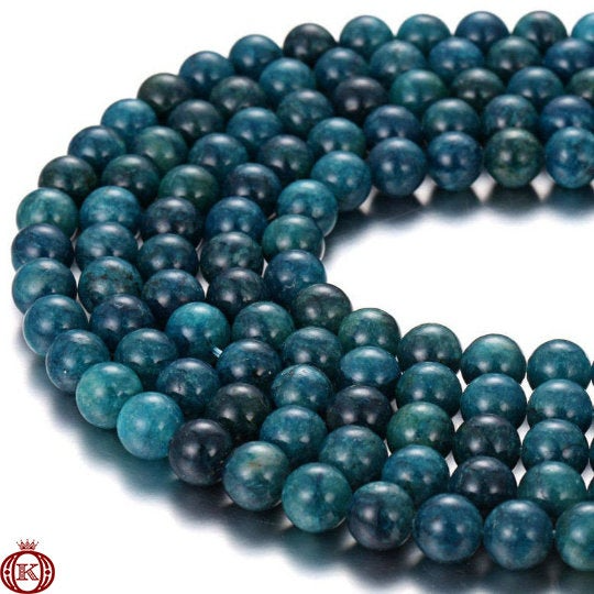 dark apatite gemstone beads