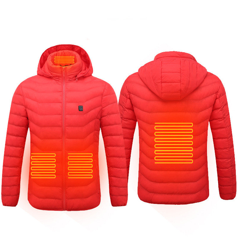 red softshell heating jacket