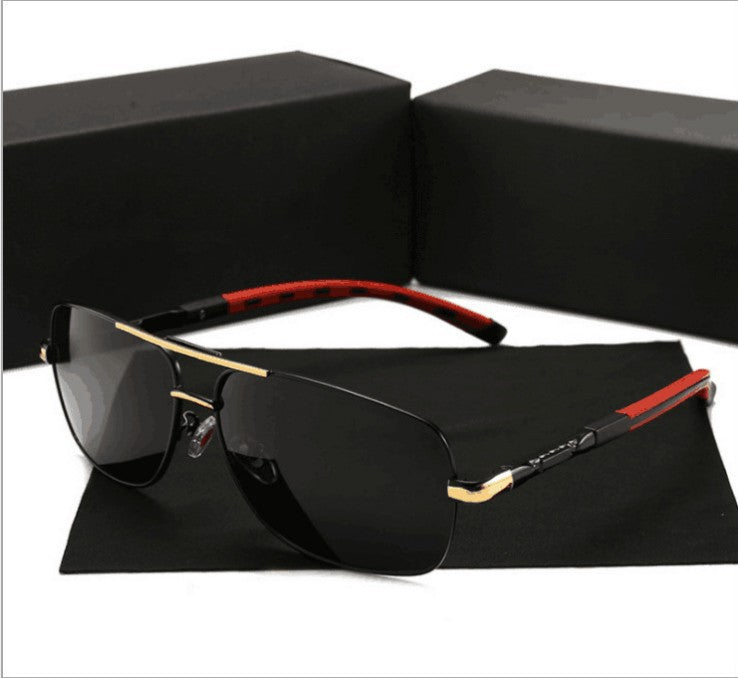 dark black & red accent sunglasses