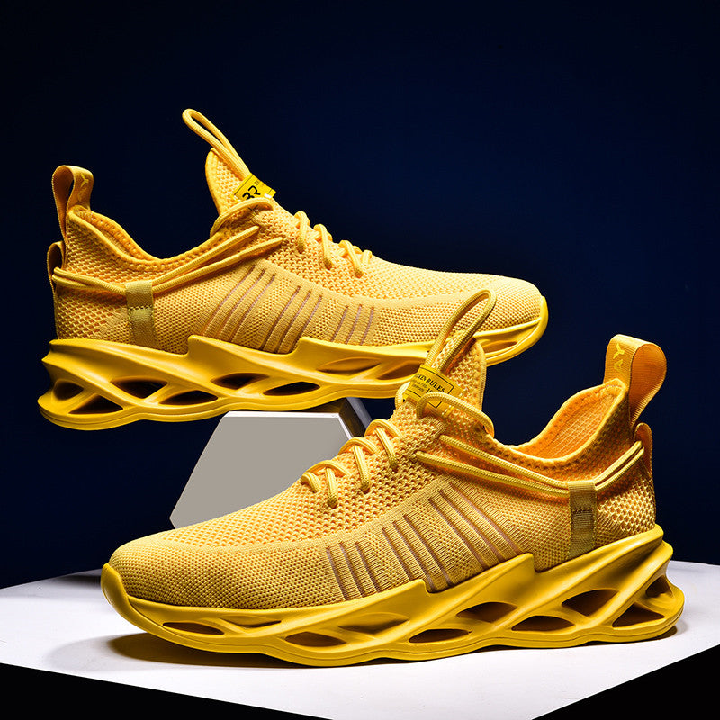 golden yellow blade sneakers