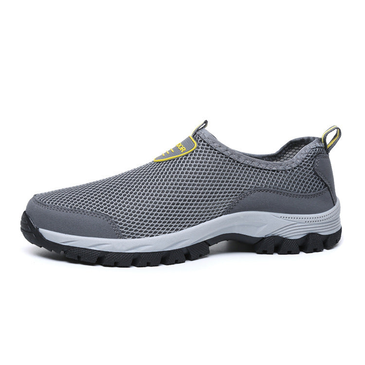 gray mesh water shoes