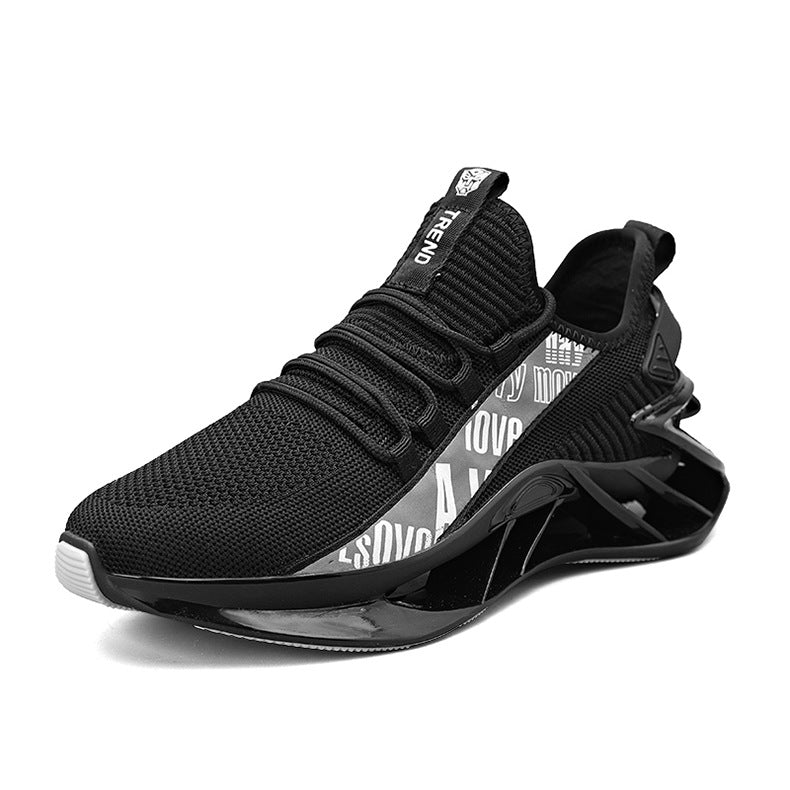 black running sneakers