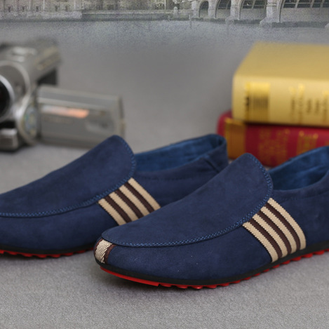 blue red and beige suede italian drivers