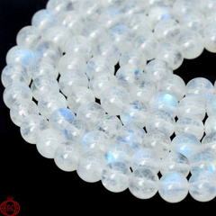 Rainbow Moonstone Beads Smooth Round - 4mm - Beads
