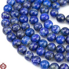Natural Lapis Lazuli Beads Smooth Round - 4mm - Beads