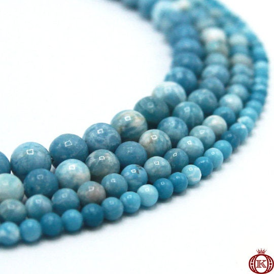 blue larimar quartz gemstone beads