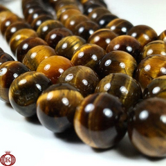 Tiger Eye Beads Smooth Round - 4mm - Beads