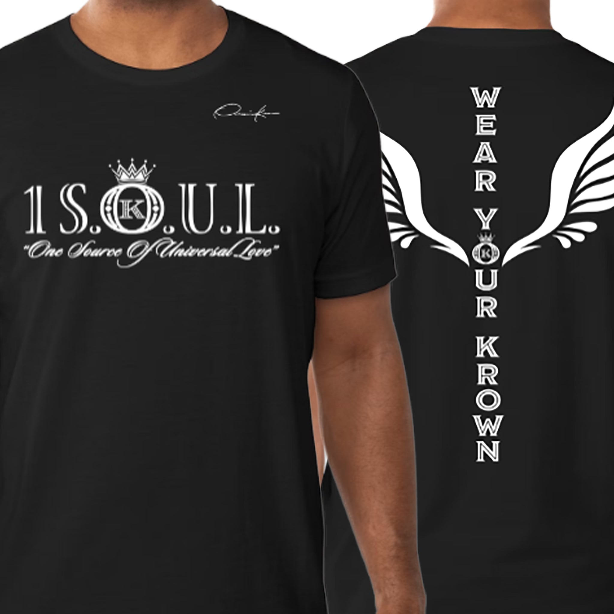 1 S.O.U.L. black t-shirt gear