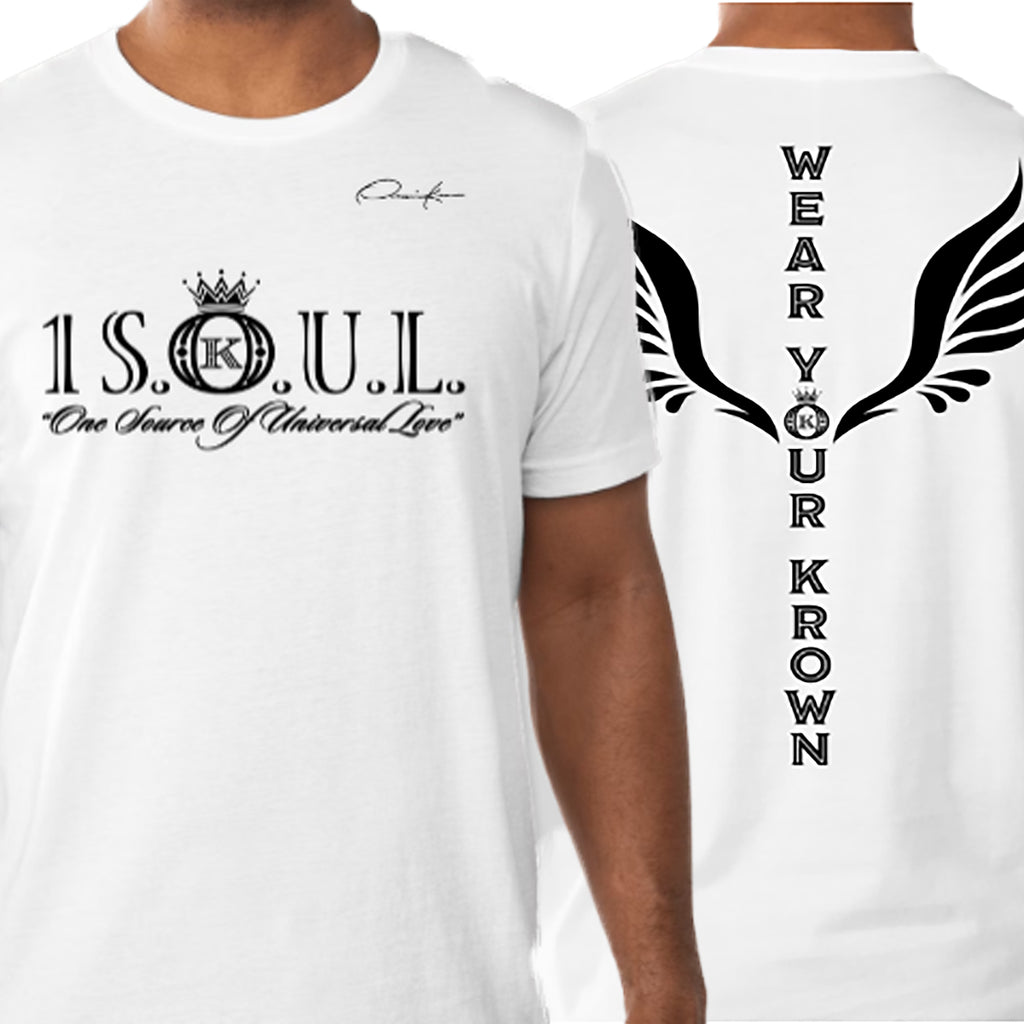 1 soul spiritual white t-shirt