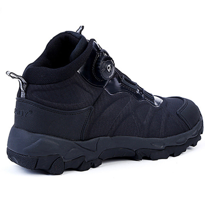 black athletic city boots
