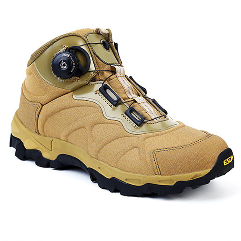 tan athletic hiking boots