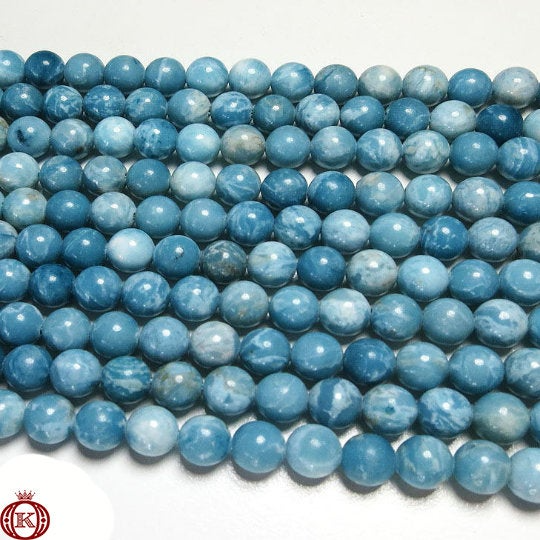 light blue larimar quartz gemstone beads