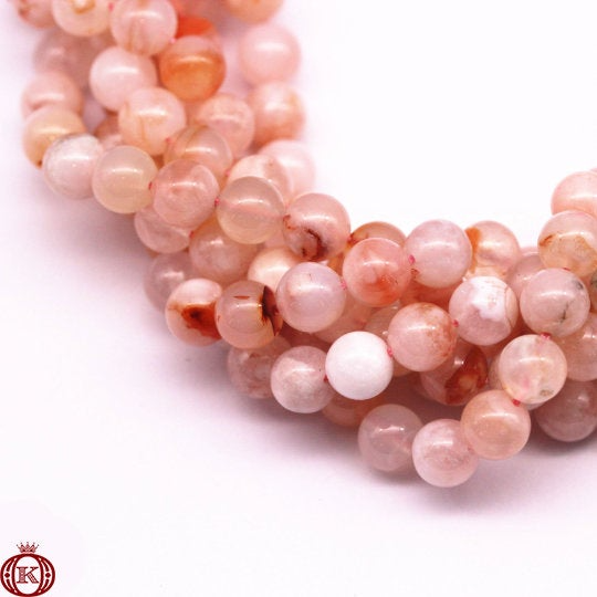 cherry blossom agate gemstone beads