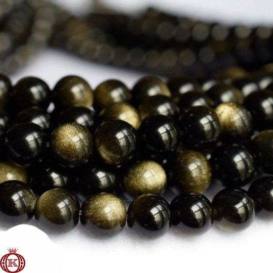 quality gold obsidian gemstone beads