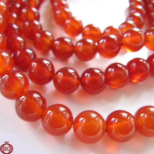 orange carnelian gemstone beads